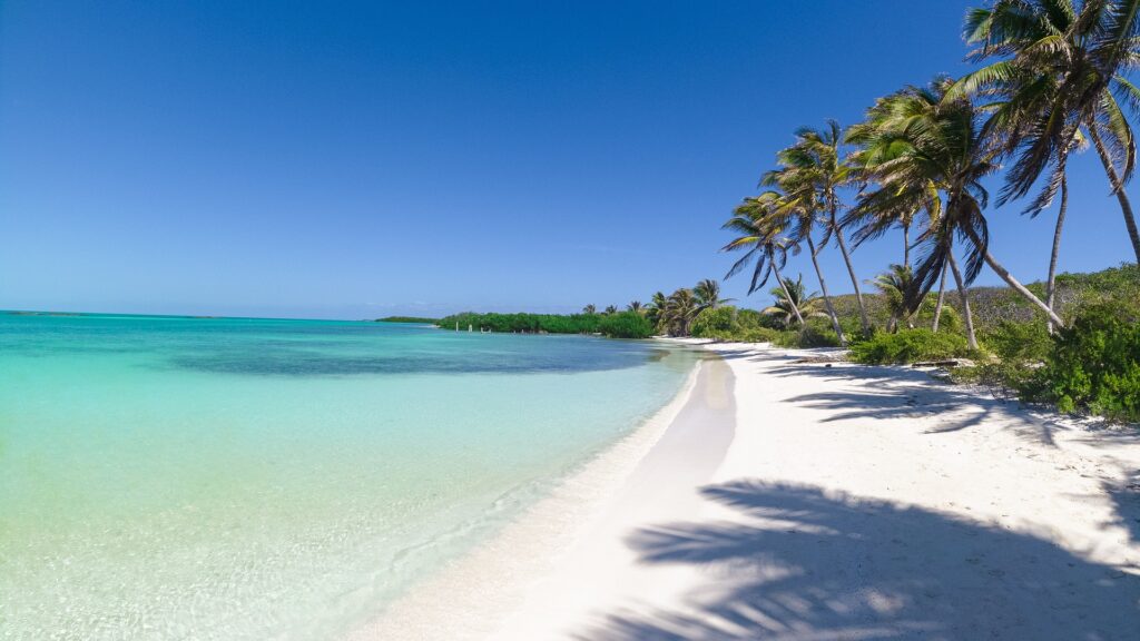 Cancun white sandy beach